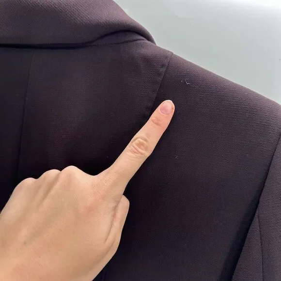 Max Mara Black Double Breasted Womens Blazer Size 10 - Picture 5 of 8